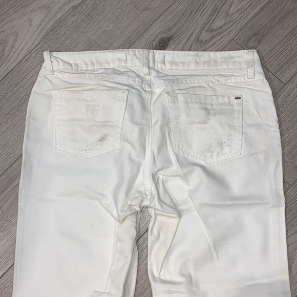 Garage White Ripped Jeans Size 5 - Picture 5 of 6